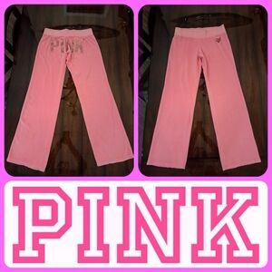 Y2K Vicroria's Secret PINK Velour Pants